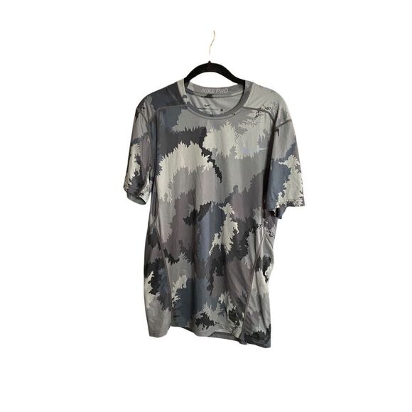 Nike pro men’s hypercool fitted camo, print T-shirt size medium - Picture 1 of 4